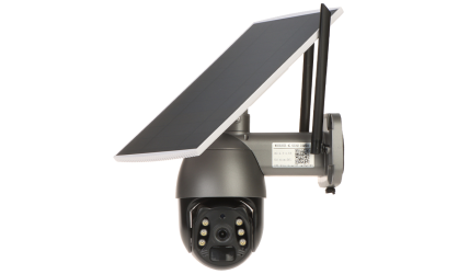 Kamera solarna IP APTI-W21S4G-TUYA-S2B - 3 Mpx, obiektyw 3.6 mm, obrót 355°, IR 30m, LED 15m, obrotowa, mikrofon + głośnik, 4G LTE, panel solarny