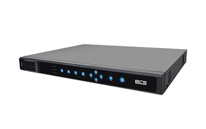 Rejestrator IP BCS-P-NVR0801-8P 8- kanałowy, 2 porty USB, obsługa dysku SATA do 6TB