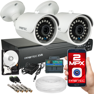 Zestaw monitoringu 2 kamery FullHD 2Mpx, IR 30m