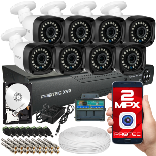 Zestaw monitoringu 8 kamer Full HD 2Mpx, IR 20m