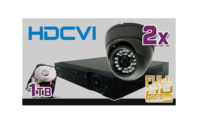 monitoring HDCVI 2x kamera ESDR-CV1020