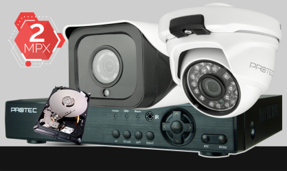 monitoring Full HD, 1x kamera ESDR-2084, 1x kamera ESBR-2404, rejestrator cyfrowy 4-kanałowy ES-XVR7904, dysk 1TB, akcesoria<br><span>Model: PR-XVR-01K2-01T2R</span>