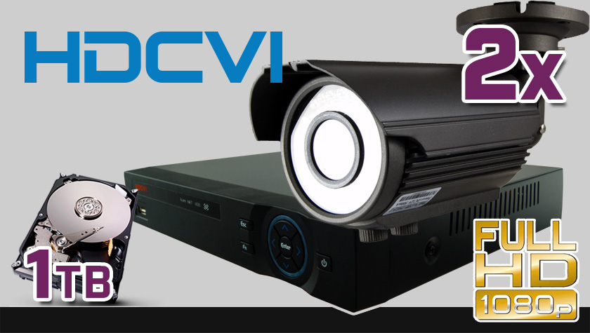 monitoring HDCVI 2x kamera ESBR-CV1220/2.8-12