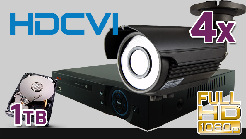 monitoring HDCVI 4x kamera ESBR-CV1220/2.8-12