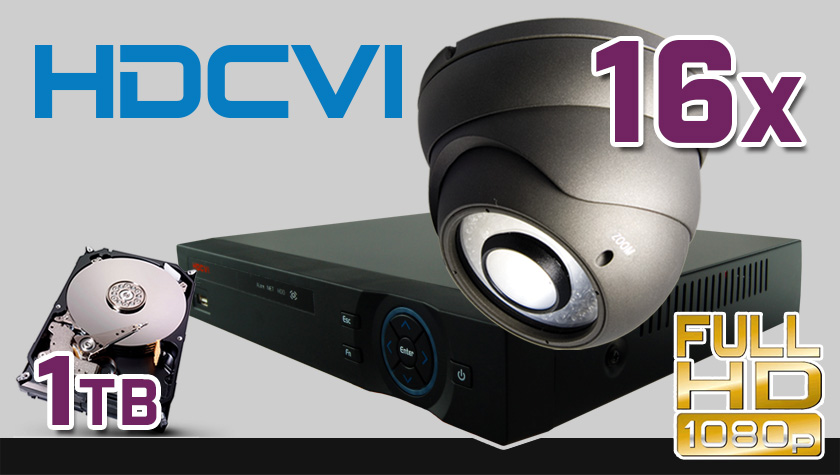 monitoring HDCVI 16x kamera ESDR-CV1220/2.8-12