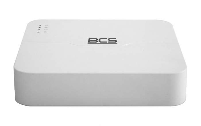 Rejestrator IP BCS-P-SNVR0401-4P, 4- kanałowy, 2 porty USB, obsługa dysku SATA maks. 6TB