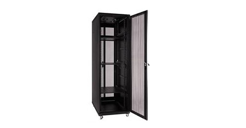  Linkbasic szafa stojąca rack 19'' 42U 600x800mm szara (drzwi przednie szklane)