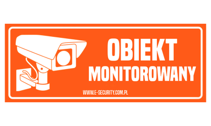 Naklejka "Obiekt Monitorowany"