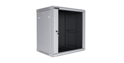  Linkbasic szafa wisząca rack 19'' 9U 600x450mm czarna (drzwi przednie szklane)