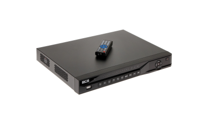 Rejestrator IP BCS-L-NVR1602-A-4KE-16P(2) - 16 kanałowy, obsługa kamer 16Mpx, podgląd online BCS Manager