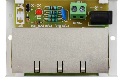 AWZ613 - PoE4/4x1A/1,5, moduł dystrybucji zasilania do kamer IP (PoE) kątowy