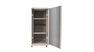  Linkbasic szafa stojąca rack 19'' 22U 600x600mm czarna (drzwi przednie szklane) 