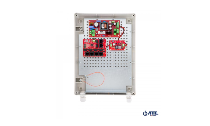 IPUPS-5-11-XL2 Zestaw buforowy do 5 kamer IP, w obudowie zewnętrznej ABOX-XL2 (1x AKU 7Ah), zasilacz 72W, switch PoE 6 portowy 10/100Mbps (5xPoE + 1xUplink), bezpieczniki elektroniczne, tryb Long Range, typu IPUPS-5-11-XL2