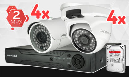 Zestaw do monitoringu 8 kamer FullHD 2Mpx, IR 30m