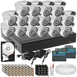 Kompletny zestaw monitoringu 16 kamer FullHD 2Mpx, IR 25m