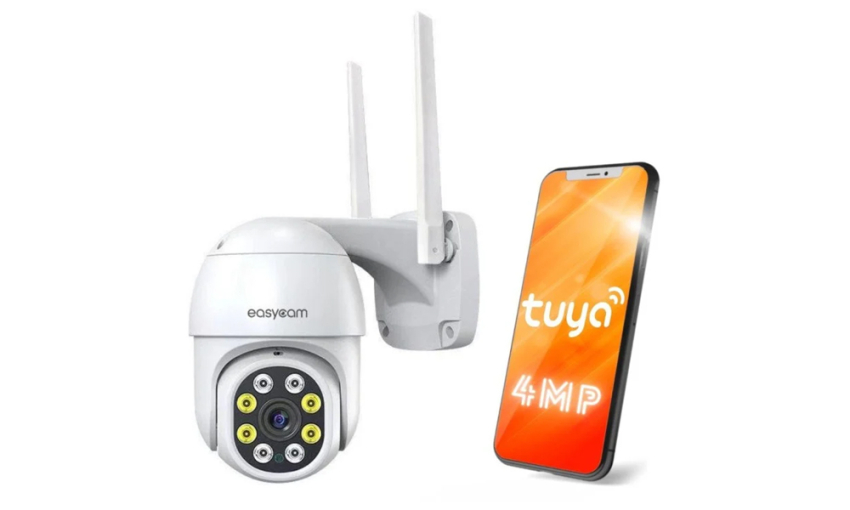 Kamera IP EasyCam obrotowa zewnętrzna WiFi Tuya 4MP 4x zoom mikrofon + głośnik