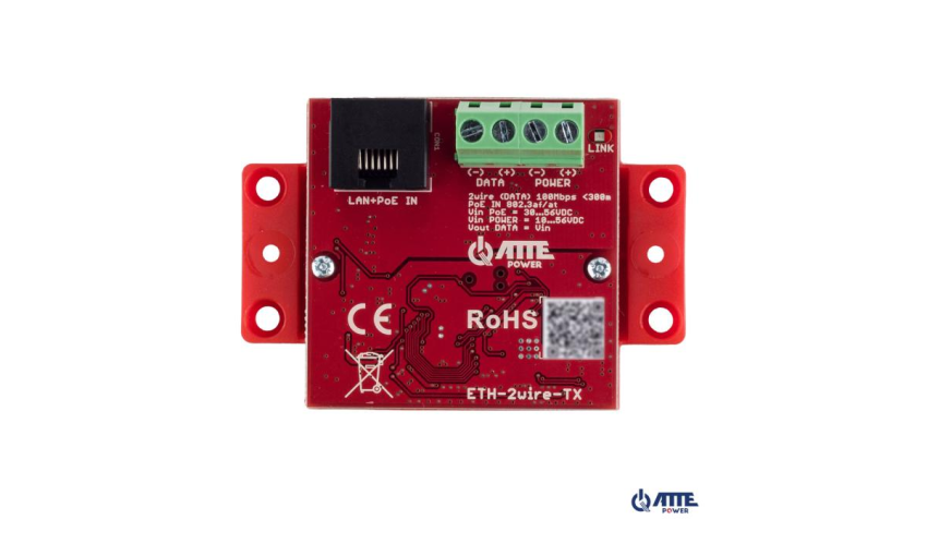 ETH-2wire-SET Zestaw do transmisji LAN + PoE po 2 przewodach 100Mbps do 300m