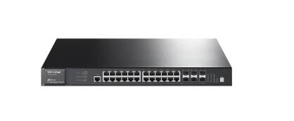 TP-Link T3700G-28TQ 24-Port Gigabit L3 Managed Switch with 4 Combo SFP+ Stack