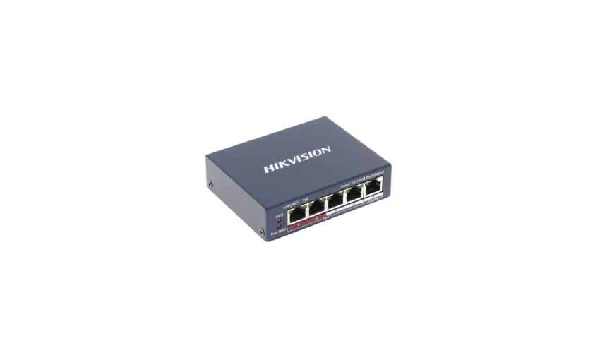 SWITCH POE DS-3E1105P-EI 4-PORTOWY Hikvision